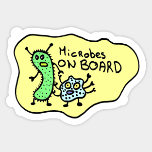 Microbes ON BOARD Sticker